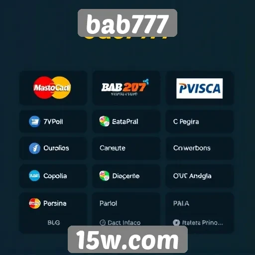 opções de pagamento disponíveis no bab777